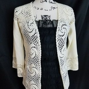 Vintage knit women's cardigan size small